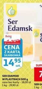 Auchan Ser edamski podniesiony kciuk oferta