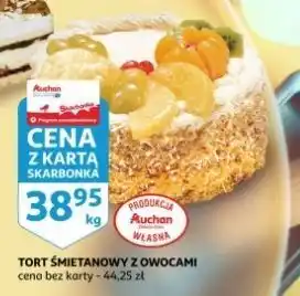 Auchan Tort śmietanowy z owocami auchan oferta