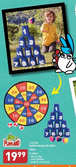 ALDI Gra kubeczki z numerkami playland oferta
