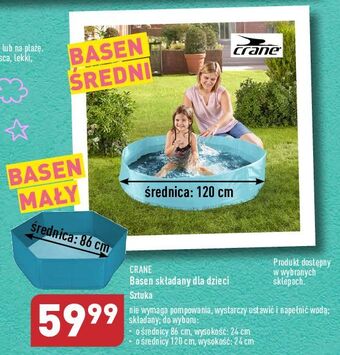 ALDI Basen składany dla dzieci 120 cm crane oferta
