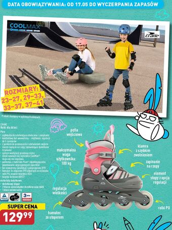 ALDI Rolki 33-37 crane oferta