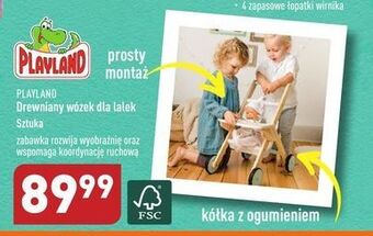 ALDI Wózek drewniany dla lalek playland oferta