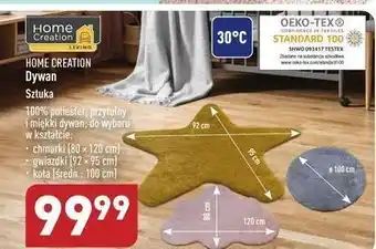 ALDI Dywanik gwiazdki 92 x 95 cm home creation oferta