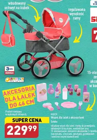 ALDI Wózek dla lalek składany hauck oferta