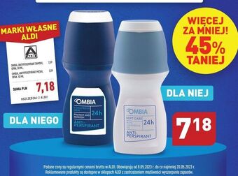 ALDI Antyperspirant soft care ombia oferta