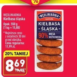 ALDI Kiełbasa ślaska wędliniarnia classic oferta