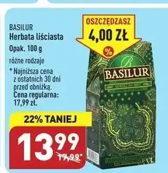 ALDI Herbata moroccan mint basilur oferta