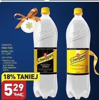 ALDI Napój indian tonic schweppes oferta