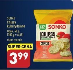 ALDI Chipsy kukurydziane papryka sonko oferta