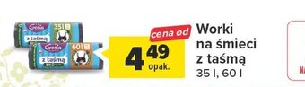 Carrefour Worki na śmieci z taśmą 35 l oferta