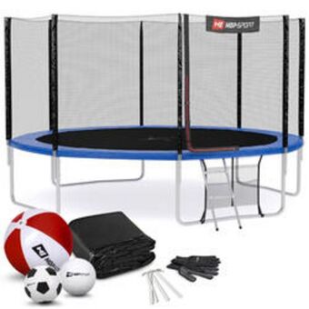 Decathlon Trampolina hop-sport 14ft (427cm) z siatką zewnętrzną oferta