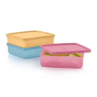 Tupperware Eco+ kwadratowe trio 350ml (3 szt.) oferta