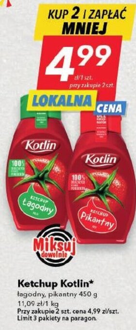 Lewiatan Ketchup Kotlin 450g oferta