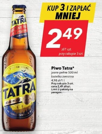 Lewiatan Piwo Tatra jasne pełne 500 ml oferta