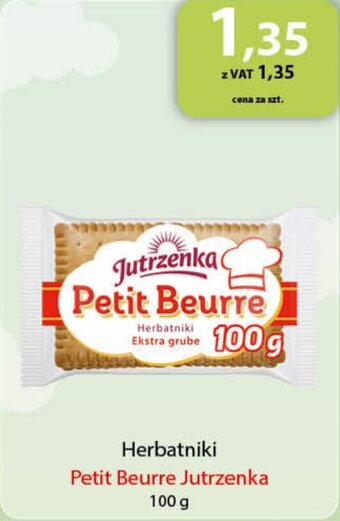 Eurocash Herbatniki Petit Beurre Jutrzenka 100 g oferta