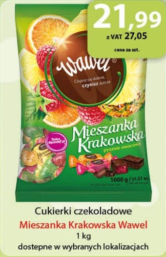 Eurocash Cukierki czekoladowe Mieszanka Krakowska Wawel 1 kg oferta