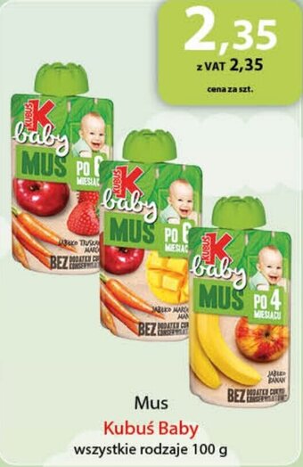 Eurocash Mus Kubuś Baby 100 g oferta