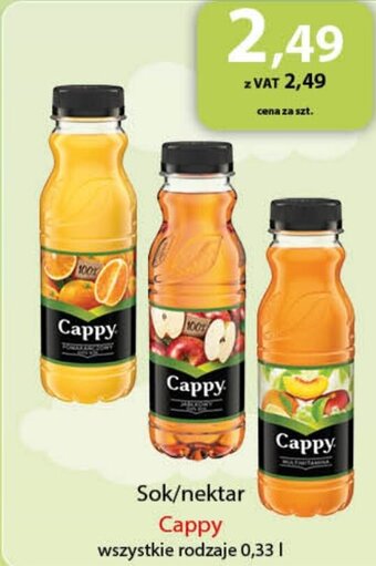Eurocash Sok/nektar Cappy 0,33l oferta