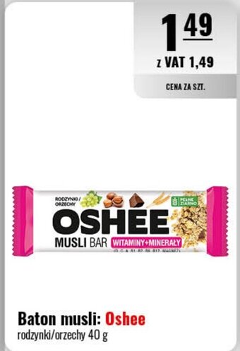 Eurocash Baton musli: Oshee 40 g oferta