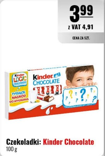 Eurocash Czekoladki: Kinder Chocolate 100 g oferta