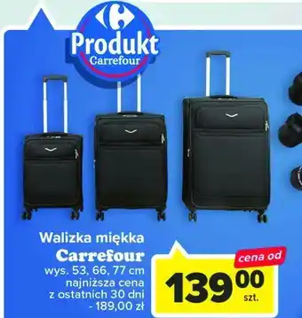Carrefour Walizka miękka 77 cm oferta