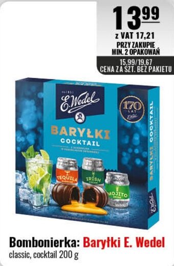 Eurocash Bombonierka: Barytki E. Wedel 200 g oferta