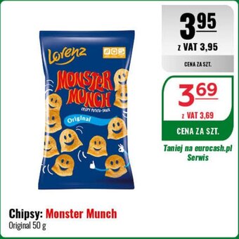 Eurocash Chipsy: Monster Munch 50 g oferta