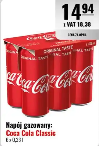 Eurocash Napój gazowany: Coca Cola Classic 6x0,33l oferta