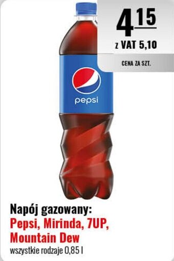 Eurocash Napój gazowany: Pepsi, Mirinda, 7UP, 0,85l oferta