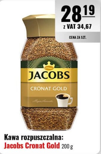Eurocash Kawa rozpuszczalna: Jacobs Cronat Gold 200 g oferta