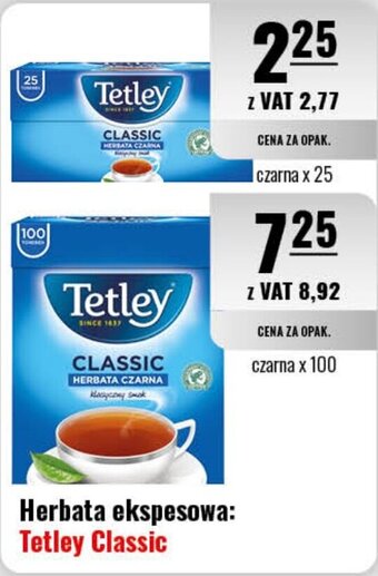 Eurocash Herbata ekspesowa: Tetley Classic oferta