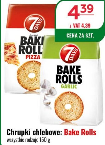 Eurocash Chrupki chlebowe: Bake Rolls 150 g oferta