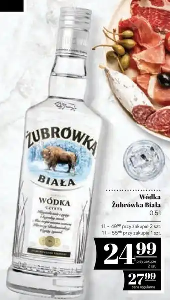 Polomarket Wódka Żubrówka Biała 0,5l oferta