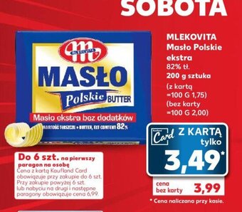 Kaufland MLEKOVITA Masło Polskie ekstra 82% tł. 200 g oferta