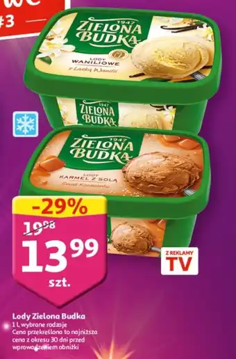 Auchan Zielona Budka Lody 1l oferta