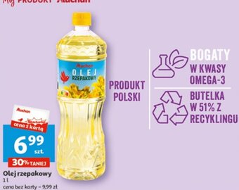 Auchan Olej rzepakowy 1l oferta
