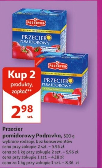 Auchan Podravka Przecier pomidorowy 500 g oferta