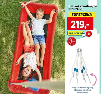 Lidl Huśtawka prostokątna 167 x 71 cm oferta