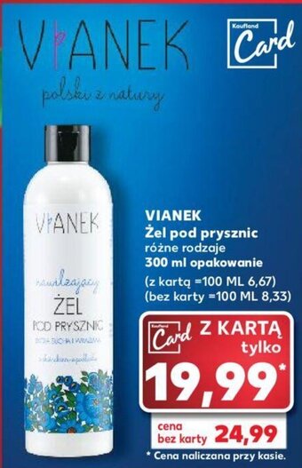 Kaufland VIANEK Żel pod prysznic 300 ml oferta