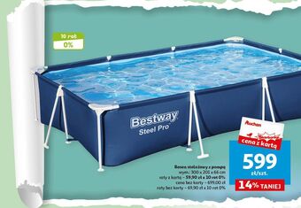 Auchan Basen steel pro 300 x 201 66 cm bestway oferta