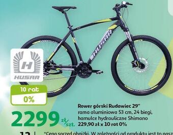 Auchan Rower górski rudawiec 29'' 24 biegi husar oferta