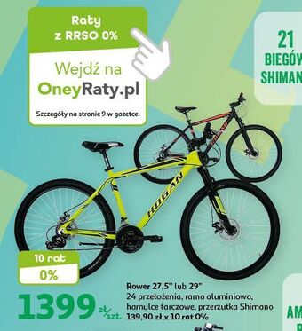 Auchan Rower górski rudawiec 29'' oferta