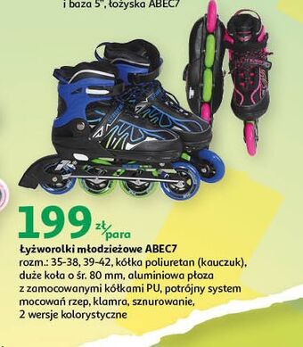 Auchan Łyżworolki abec 7 rozm. 35-38 oferta