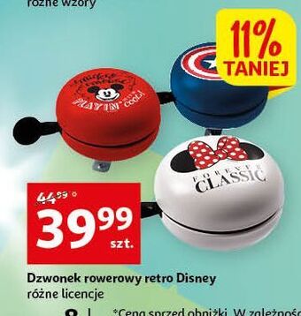 Auchan Dzwonek rowerowy myszka mickey oferta