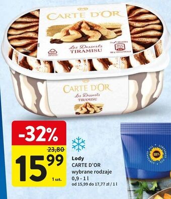 Intermarche Lody tiramisu algida carte d'or les desserts oferta