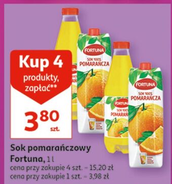 Auchan Sok 100% pomarańczowy fortuna oferta
