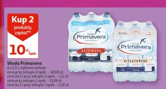 Auchan Woda niegazowana primavera oferta