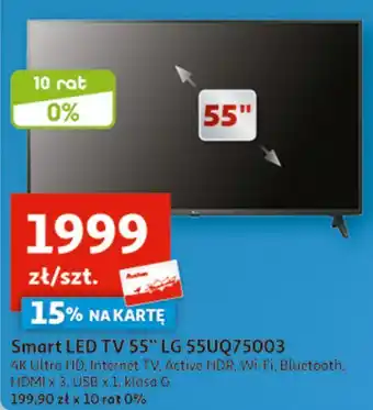 Auchan Telewizor 55'' 55uq75003lf lg oferta