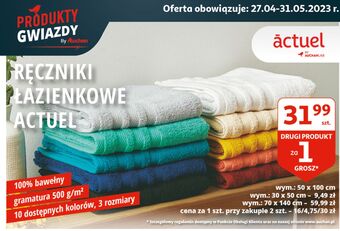 Auchan Ręczniki 50 x 100 cm actuel oferta