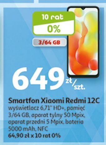 Auchan Smartfon redmi 12c xiaomi oferta
